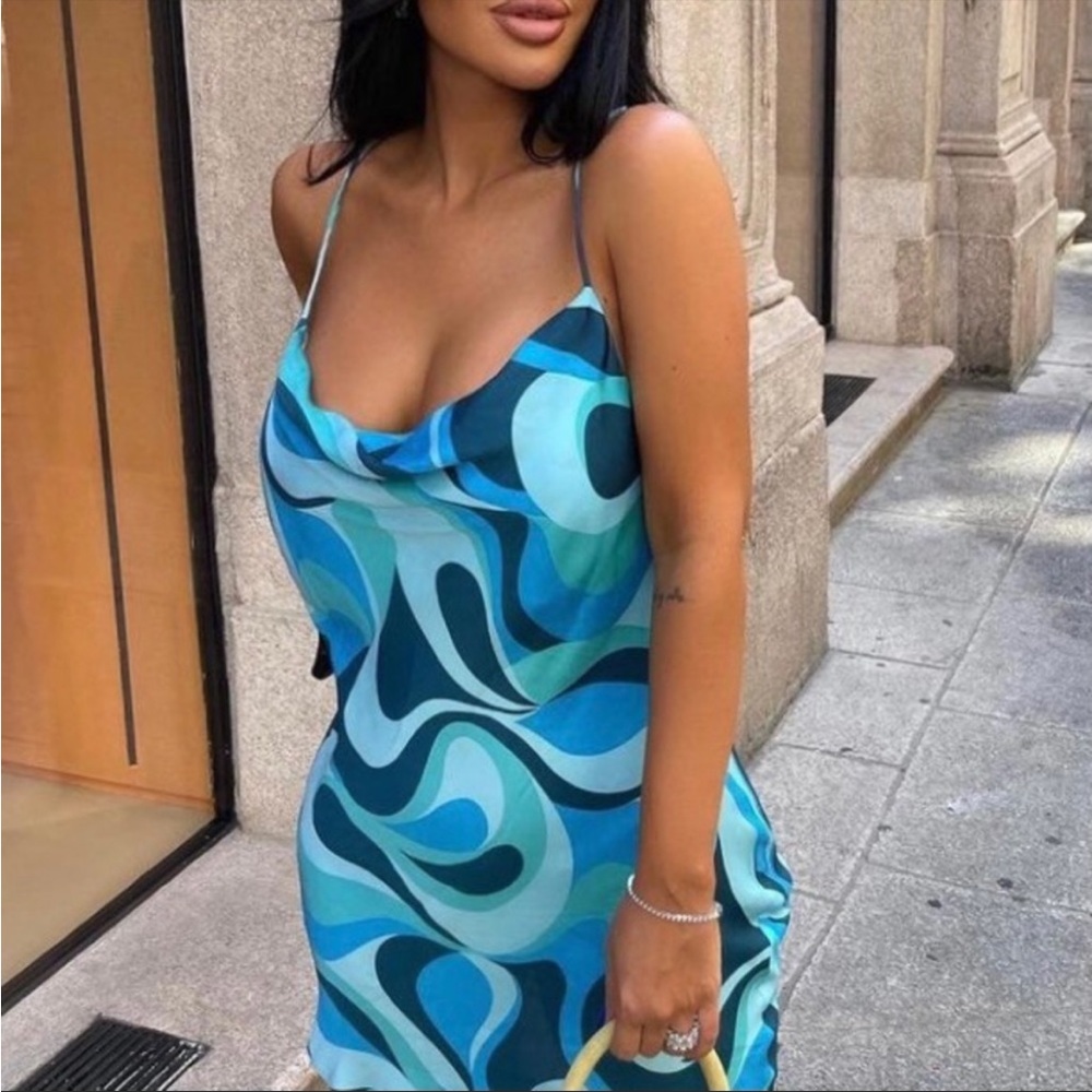Zara Blogger Favorite Safia Swirl Dress / Zara Dress